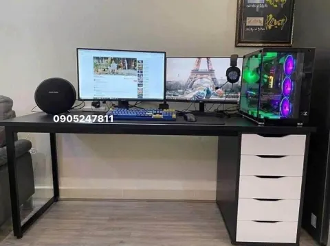 Bàn ikea 1 tủ 1