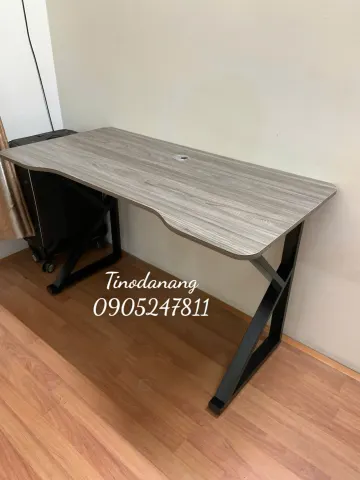 Bàn làm việc chân z hiện đại mặt vân gỗ sang trọng
