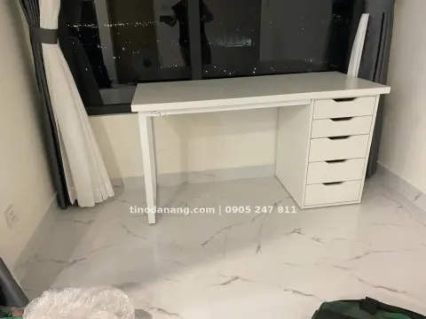 Bàn Ikea 1 tủ tùy chọn màu size 1m2x60 loại 1 - Bàn chơi game làm việc học tập Đà Nẵng 2