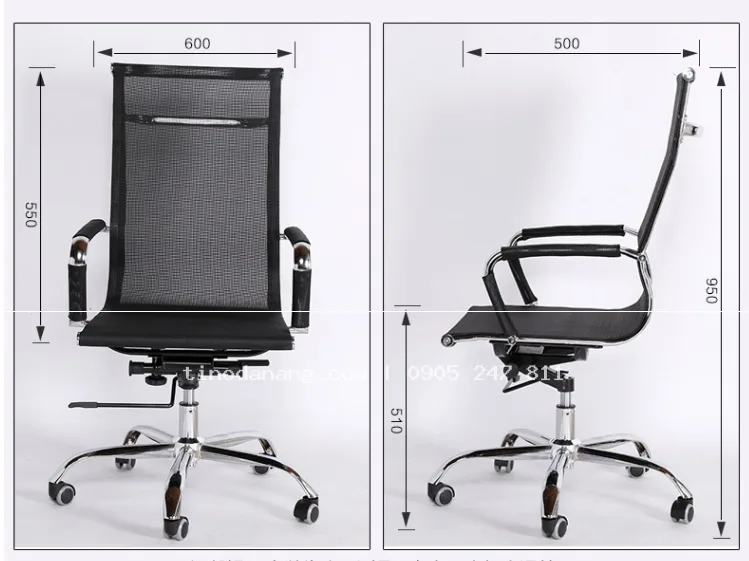 GHẾ XOAY LƯNG LƯỚI CAO CẤP - Nội thất Tino Đà Nẵng