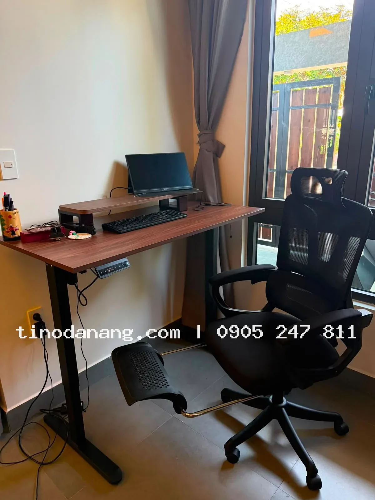 Bàn nâng hạ làm việc thông minh chỉnh chiều cao điện - Nội thất Tino Đà Nẵng