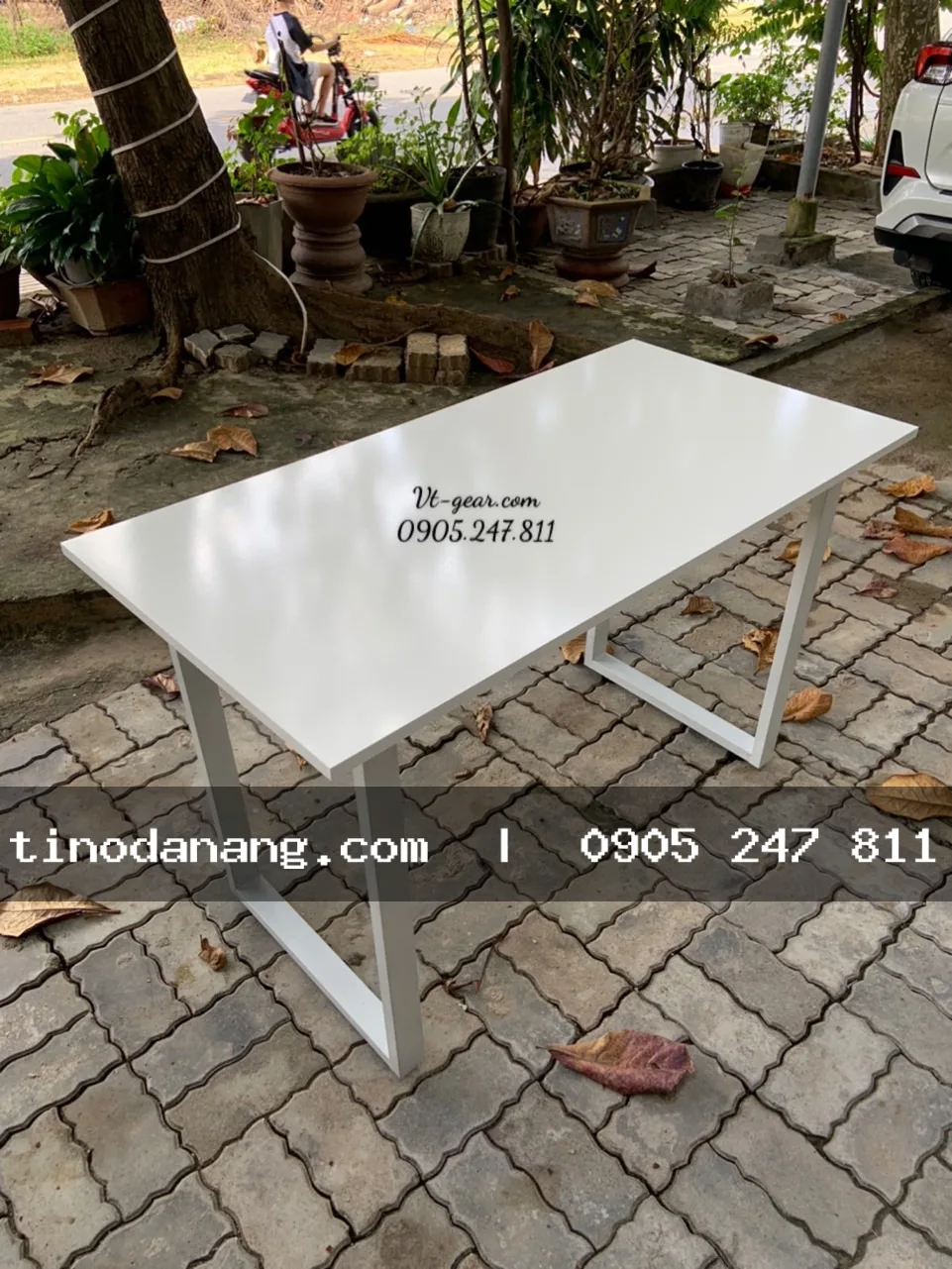 Bàn Gaming Chữ U Chân Sắt Vững Chắc Màu Trắng - Nội thất Tino Đà Nẵng