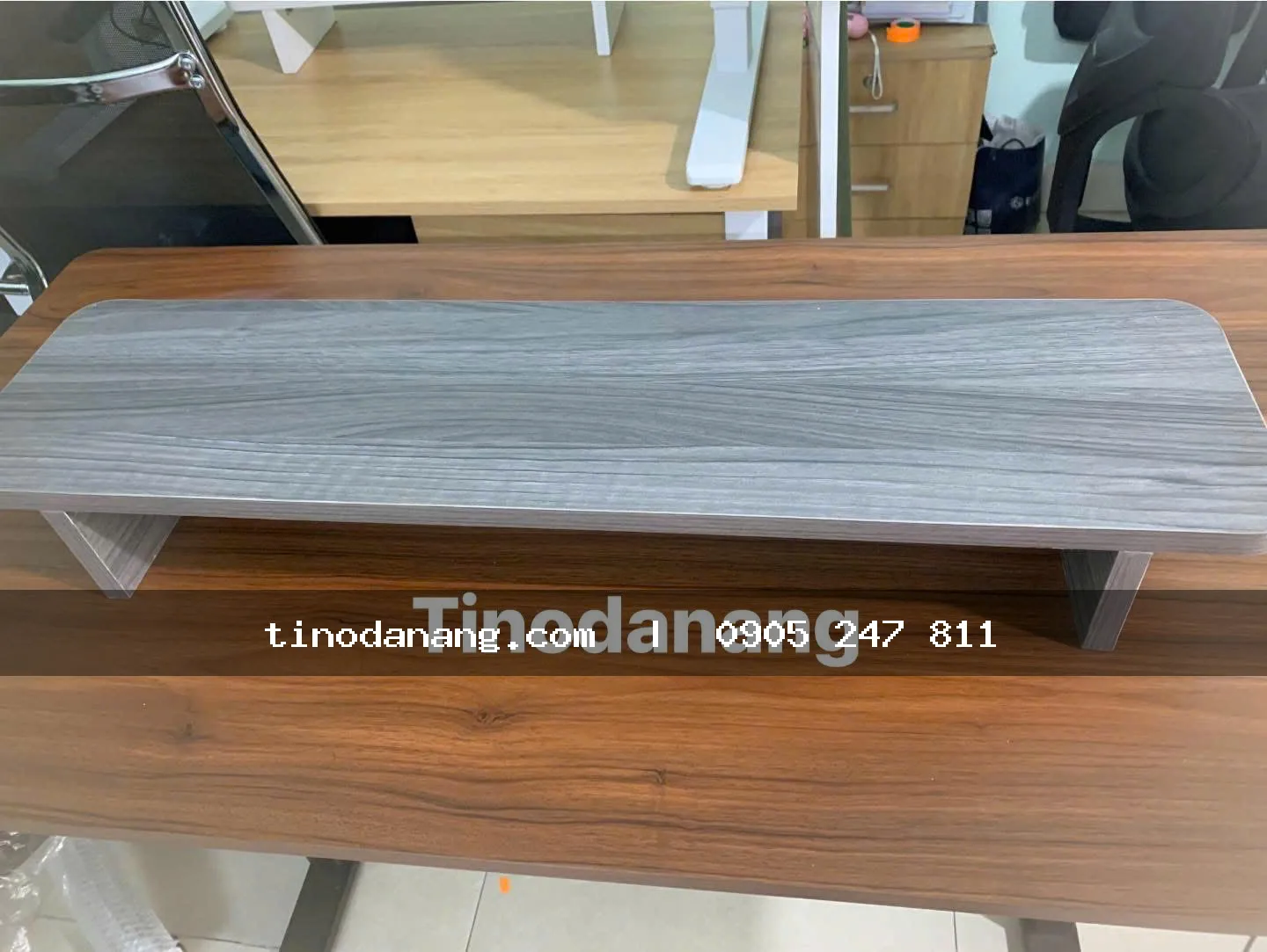 Ảnh 4 của Kệ để màn hình máy tính gỗ MDF chống ẩm dày 17 li